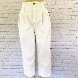 SOLD NWT Free People Off White Wide Leg Pants Jean